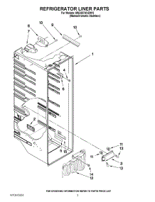 02 - Refrigerator Liner Parts parts for Maytag Refrigerator MSD2574VEM13 / from AppliancePartsPros.com