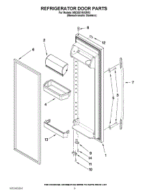 06 - Refrigerator Door Parts parts for Maytag Refrigerator MSD2574VEM13 / from AppliancePartsPros.com