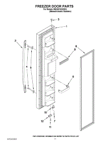 07 - Freezer Door Parts parts for Maytag Refrigerator MSD2574VEM13 / from AppliancePartsPros.com