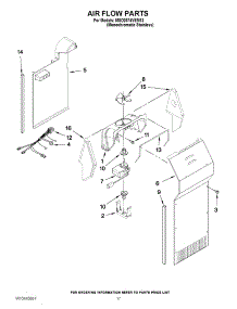 10 - Air Flow Parts parts for Maytag Refrigerator MSD2574VEM13 / from AppliancePartsPros.com