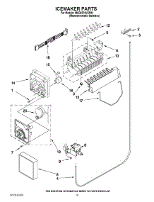 12 - Icemaker Parts parts for Maytag Refrigerator MSD2574VEM13 / from AppliancePartsPros.com