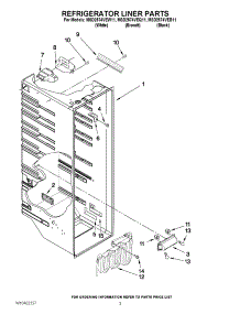 02 - Refrigerator Liner Parts parts for Maytag Refrigerator MSD2574VEQ11 / from AppliancePartsPros.com