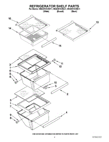 03 - Refrigerator Shelf Parts parts for Maytag Refrigerator MSD2574VEQ11 / from AppliancePartsPros.com