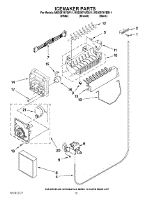 12 - Icemaker Parts parts for Maytag Refrigerator MSD2574VEW11 / from AppliancePartsPros.com