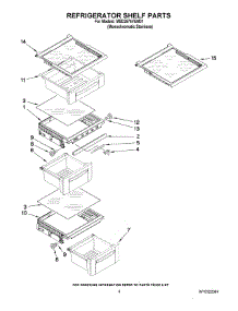 03 - Refrigerator Shelf Parts parts for Maytag Refrigerator MSD2576VEM01 / from AppliancePartsPros.com