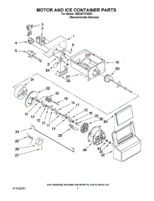 05 - Motor And Ice Container Parts parts for Maytag Refrigerator MSD2576VEM01 / from AppliancePartsPros.com