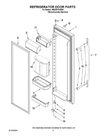 06 - Refrigerator Door Parts parts for Maytag Refrigerator MSD2576VEM01 / from AppliancePartsPros.com