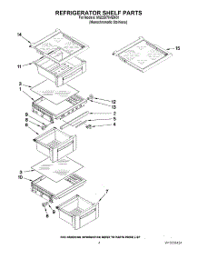 03 - Refrigerator Shelf Parts parts for Maytag Refrigerator MSD2578VEM01 / from AppliancePartsPros.com