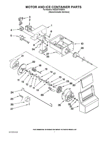 05 - Motor And Ice Container Parts parts for Maytag Refrigerator MSD2578VEM01 / from AppliancePartsPros.com