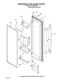 06 - Refrigerator Door Parts parts for Maytag Refrigerator MSD2578VEM01 / from AppliancePartsPros.com