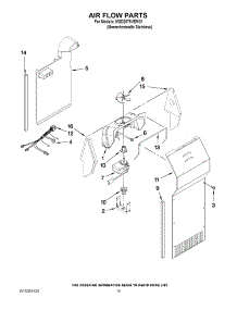 11 - Air Flow Parts parts for Maytag Refrigerator MSD2578VEM01 / from AppliancePartsPros.com