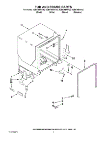 05 - Tub And Frame Parts parts for Maytag Dishwasher MDB6769AWQ2 / from AppliancePartsPros.com