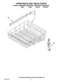 09 - Upper Rack And Track Parts parts for Maytag Dishwasher MDB6769AWW5 / from AppliancePartsPros.com