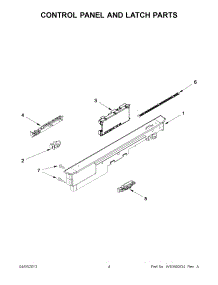 02 - Control Panel And Latch Parts parts for Maytag Dishwasher MDB6769PAB2 / from AppliancePartsPros.com