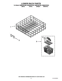 10 - Lower Rack Parts parts for Maytag Dishwasher MDB6769PAQ0 / from AppliancePartsPros.com