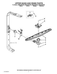 07 - Upper Wash And Rinse Parts parts for Maytag Dishwasher MDB6769PAS0 / from AppliancePartsPros.com