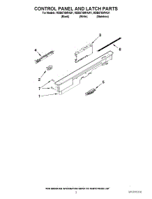 02 - Control Panel And Latch Parts parts for Maytag Dishwasher MDB6769PAS1 / from AppliancePartsPros.com