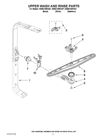 07 - Upper Wash And Rinse Parts parts for Maytag Dishwasher MDB6769PAS1 / from AppliancePartsPros.com