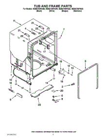 05 - Tub And Frame Parts parts for Maytag Dishwasher MDB6769PAW0 / from AppliancePartsPros.com
