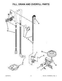 04 - Fill, Drain And Overfill Parts parts for Maytag Dishwasher MDB6769PAW2 / from AppliancePartsPros.com