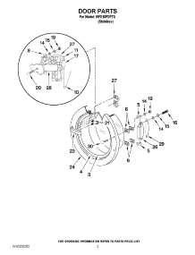 02 - Door Parts parts for Maytag Washer MFS18PDFTS / from AppliancePartsPros.com