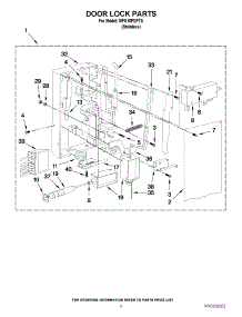 03 - Door Lock Parts parts for Maytag Washer MFS18PDFTS / from AppliancePartsPros.com