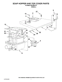 06 - Soap Hopper And Top Cover Parts parts for Maytag Washer MFS18PDFTS / from AppliancePartsPros.com