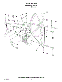 10 - Drive Parts parts for Maytag Washer MFS18PDFTS / from AppliancePartsPros.com