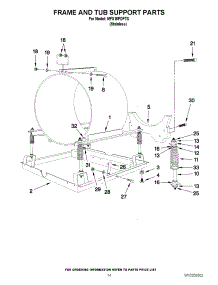 11 - Frame And Tub Support Parts parts for Maytag Washer MFS18PDFTS / from AppliancePartsPros.com