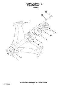 12 - Trunnion Parts parts for Maytag Washer MFS18PDFTS / from AppliancePartsPros.com