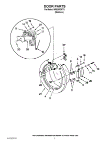 02 - Door Parts parts for Maytag Washer MFS25PDFTS / from AppliancePartsPros.com