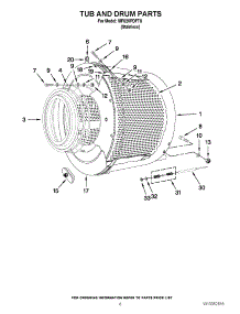 07 - Tub And Drum Parts parts for Maytag Washer MFS25PDFTS / from AppliancePartsPros.com