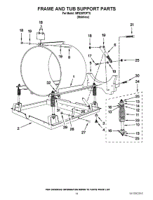11 - Frame And Tub Support Parts parts for Maytag Washer MFS25PDFTS / from AppliancePartsPros.com