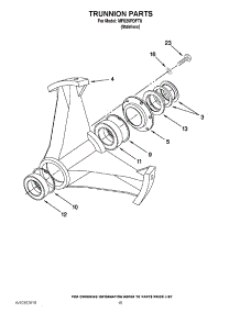 12 - Trunnion Parts parts for Maytag Washer MFS25PDFTS / from AppliancePartsPros.com
