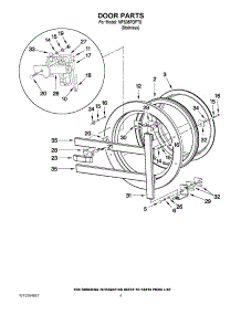 02 - Door Parts parts for Maytag Washer MFS35PDFTS / from AppliancePartsPros.com