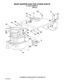 06 - Soap Hopper And Top Cover Parts parts for Maytag Washer MFS35PDFTS / from AppliancePartsPros.com