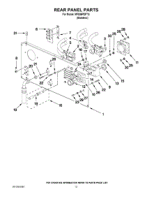 09 - Rear Panel Parts parts for Maytag Washer MFS35PDFTS / from AppliancePartsPros.com
