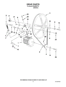 10 - Drive Parts parts for Maytag Washer MFS35PDFTS / from AppliancePartsPros.com