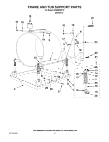 11 - Frame And Tub Support Parts parts for Maytag Washer MFS35PDFTS / from AppliancePartsPros.com