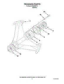 12 - Trunnion Parts parts for Maytag Washer MFS35PDFTS / from AppliancePartsPros.com