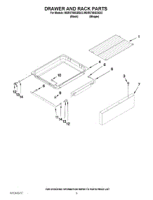 06 - Drawer And Rack Parts parts for Maytag Range MGR5765QDB32 / from AppliancePartsPros.com