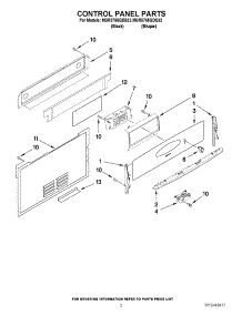 02 - Control Panel Parts parts for Maytag Range MGR5765QDQ32 / from AppliancePartsPros.com