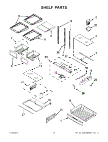 06 - Shelf Parts parts for Maytag Refrigerator MFT2672AEW10 / from AppliancePartsPros.com