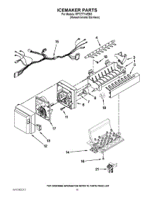 08 - Icemaker Parts parts for Maytag Refrigerator MFT2771WEM3 / from AppliancePartsPros.com