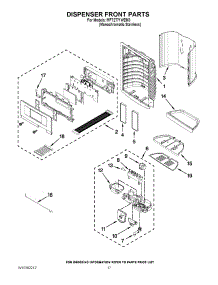 09 - Dispenser Front Parts parts for Maytag Refrigerator MFT2771WEM3 / from AppliancePartsPros.com