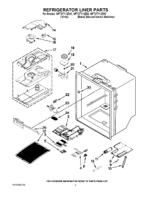03 - Refrigerator Liner Parts parts for Maytag Refrigerator MFT2771XEB0 / from AppliancePartsPros.com