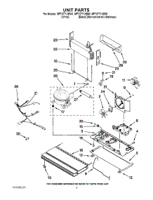 05 - Unit Parts parts for Maytag Refrigerator MFT2771XEB0 / from AppliancePartsPros.com