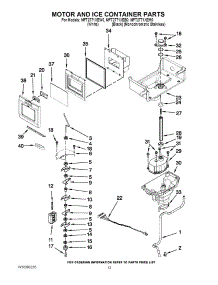 07 - Motor And Ice Container Parts parts for Maytag Refrigerator MFT2771XEB0 / from AppliancePartsPros.com
