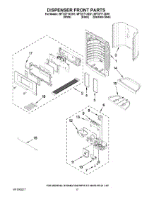 09 - Dispenser Front Parts parts for Maytag Refrigerator MFT2771XEB1 / from AppliancePartsPros.com