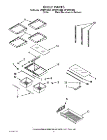 06 - Shelf Parts parts for Maytag Refrigerator MFT2771XEM0 / from AppliancePartsPros.com